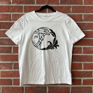 •Versace Cotton T-shirt Embellished Medusa Size L